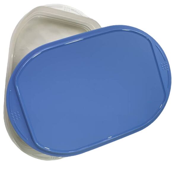 Tupperware Fridge Stackables  Cold Cuts Deli Meat Luncheon Container Blue Lid - Picture 15 of 16